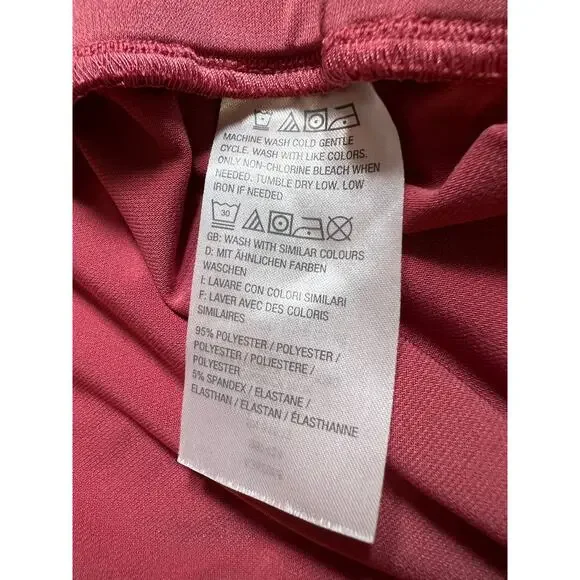 Lisa Rinna Pants Womens X-Large Wide Leg Maxi Cargo Pull-On Relaxed  Pink XL QVC - Picture 10 of 12